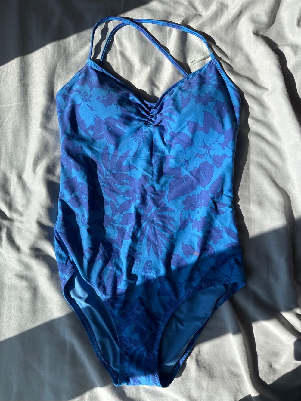 NWT American Eagle Tropical Blue One Piece Swimsuit